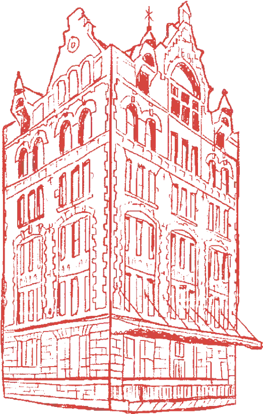 Line illustration of 135 Watts Street