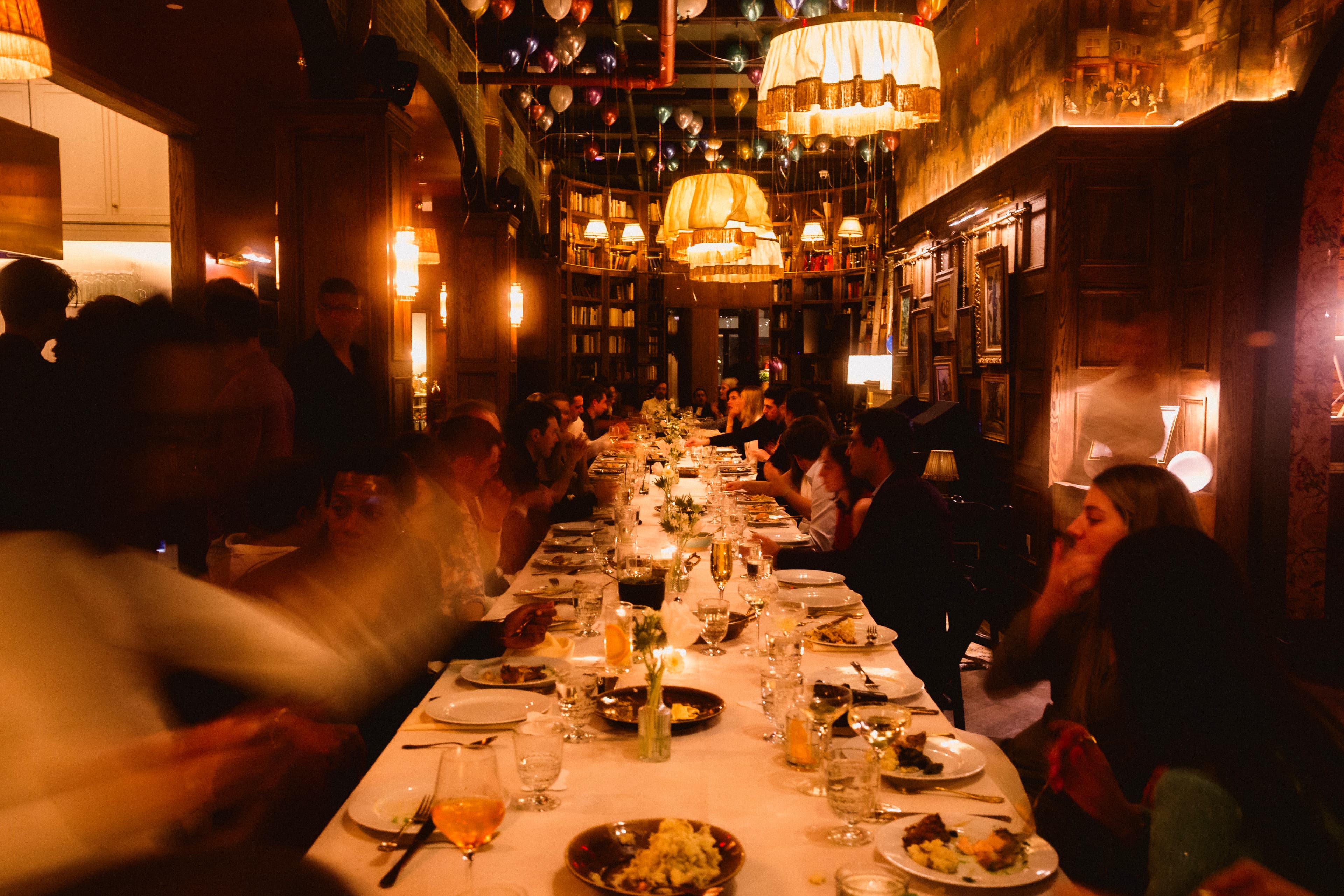 Dinner party at Maxwell