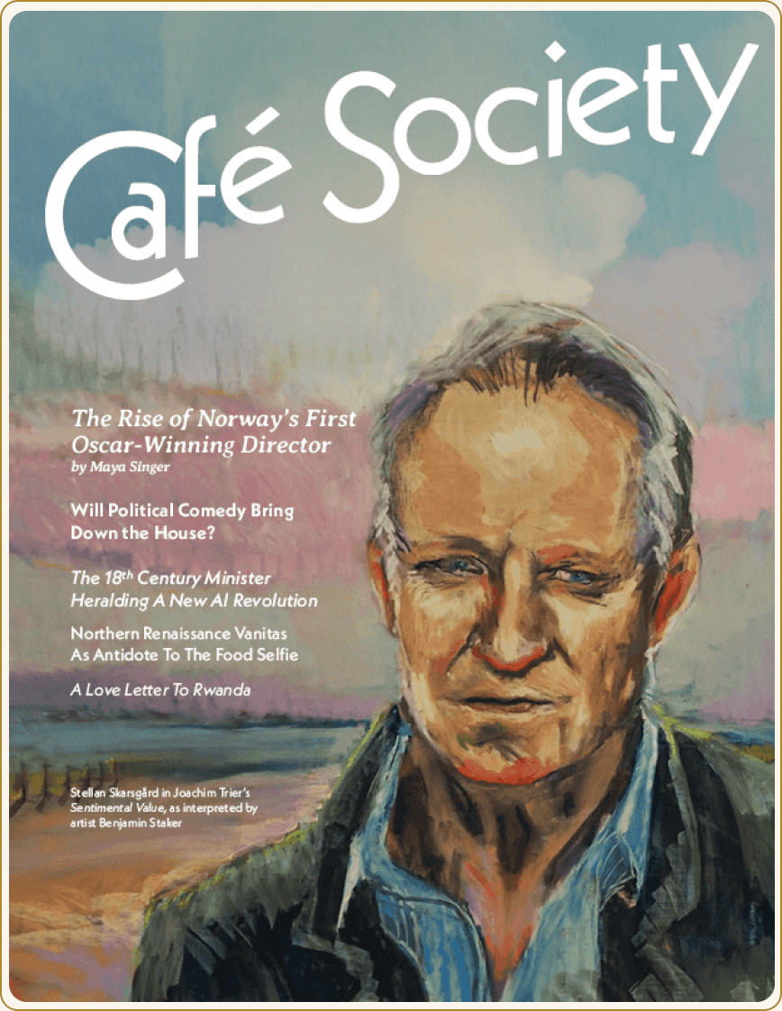 Cafe Society magazine cover used for Maxwell Maison marketing.