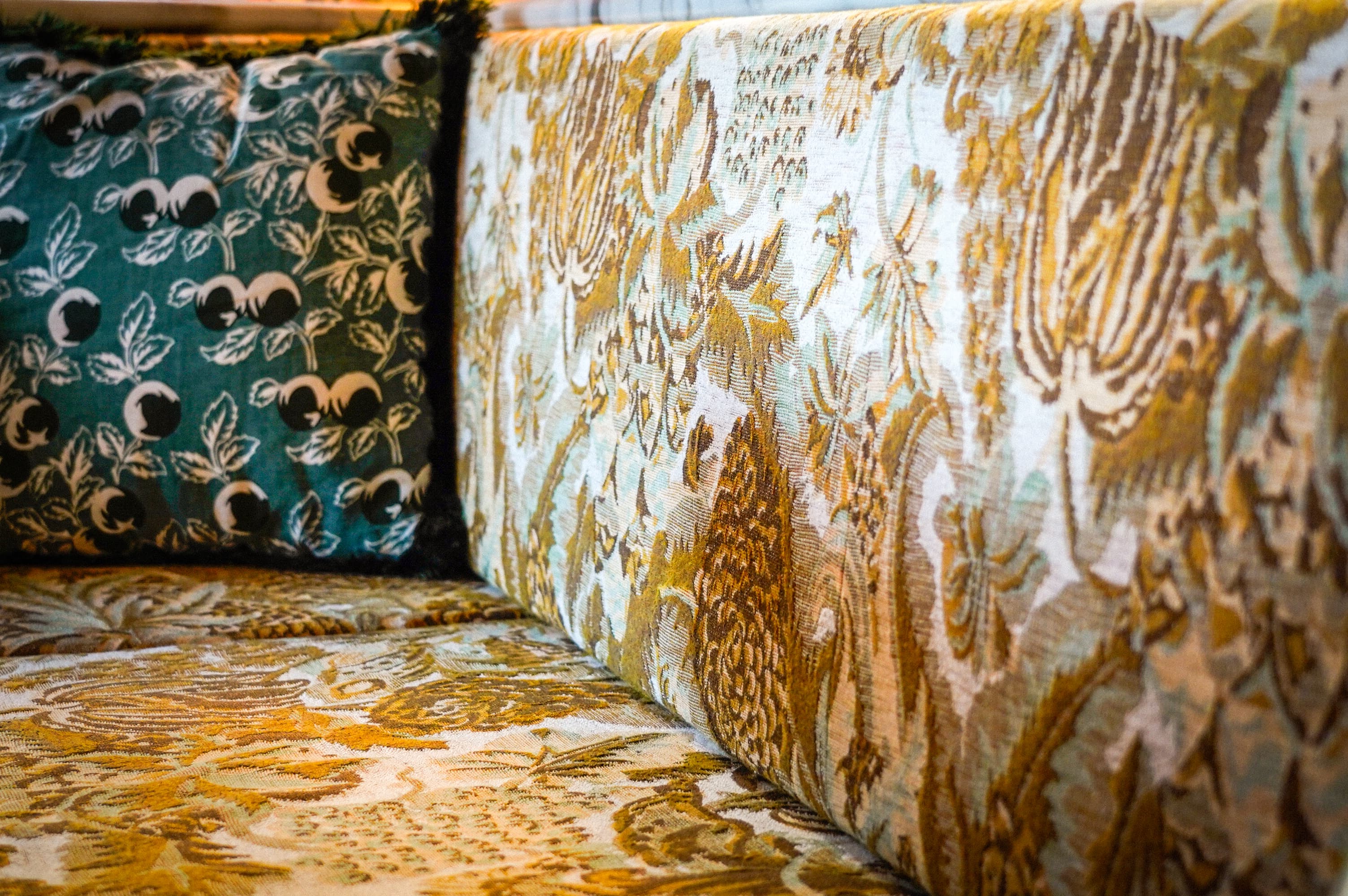 Maxwell Maison partner installation with Pierre Frey.