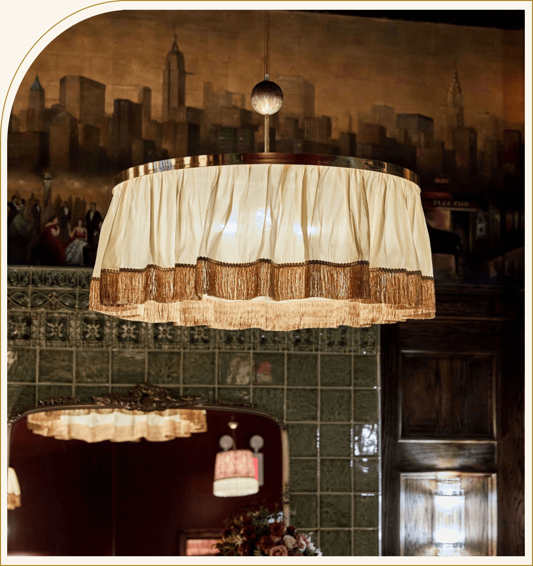 A Maxwell Maison chandelier product development detail.