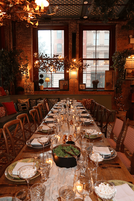 Members gathered for dinner at Maxwell Social